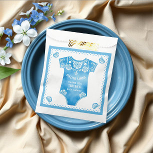Cielito Lindo blue boy Thank You baby shower Favour Bags