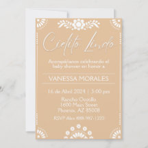 Cielito Lindo Brown Spanish Invitation