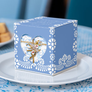 Cielito lindo dusty blue baby shower favours favour box