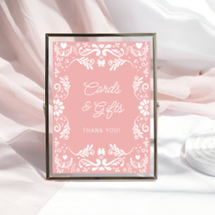 Cielito Lindo Mexican Baby Shower Cards and Gifts Poster