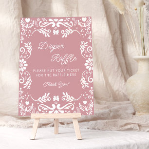 Cielito Lindo Mexican Baby Shower Diaper Raffle Poster