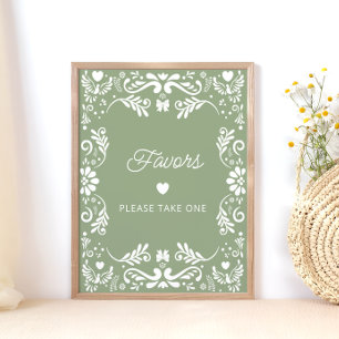 Cielito Lindo Mexican Baby Shower Favours Poster