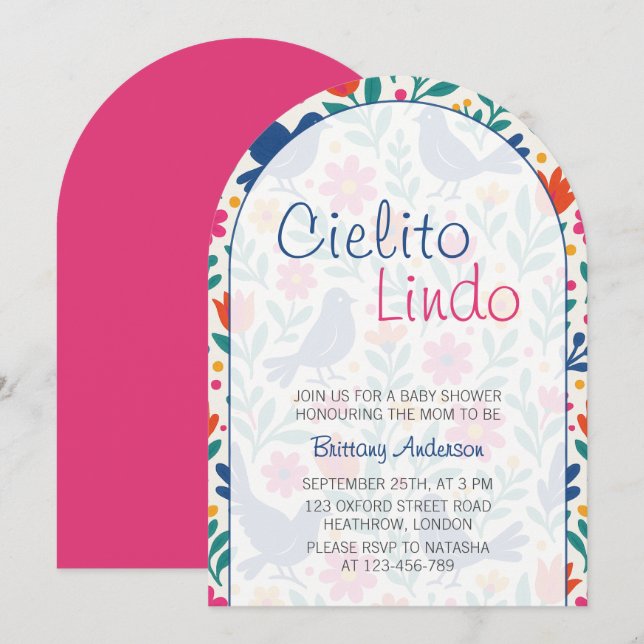 Cielito Lindo Mexican Baby Shower  Invitation (Front/Back)