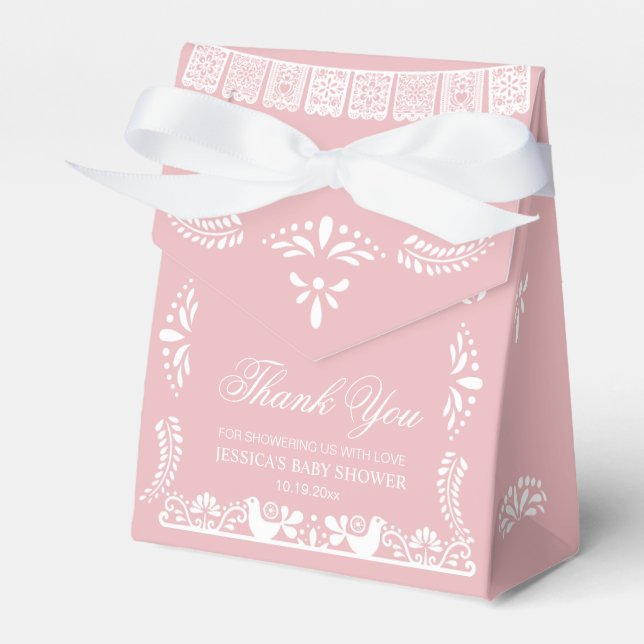Cielito Lindo Mexican Baby Shower Thank You Favour Box (Front Side)