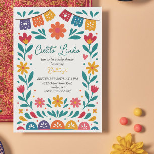 Cielito Lindo Mexican Colorful Baby Shower Invitation