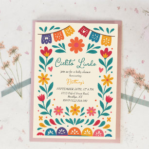 Cielito Lindo Mexican Colorful Baby Shower Invitation