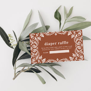 Cielito Lindo Mexican Papel Picado   Diaper Raffle Enclosure Card