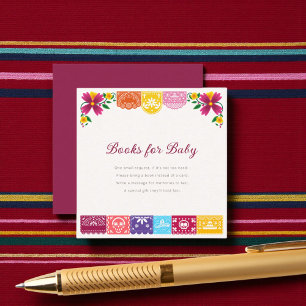 Cielito Lindo Mexican Papel Picado Folk Art Fiesta Enclosure Card