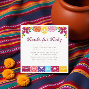 Cielito Lindo Mexican Papel Picado Folk Art Fiesta Enclosure Card