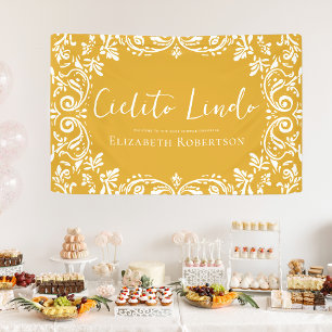 Cielito Lindo Mexican Papel Picado Talavera Banner