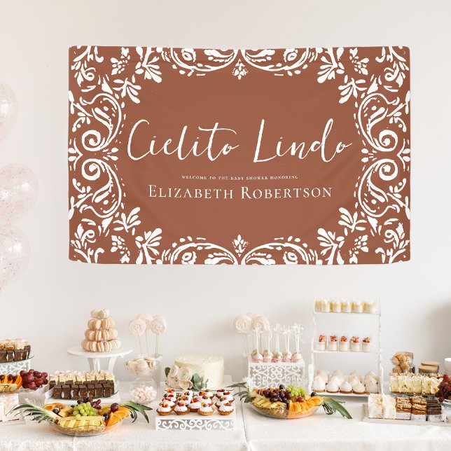 Cielito Lindo Mexican Papel Picado Talavera Banner (Creator Uploaded)