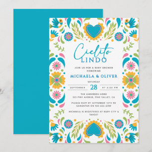 Cielito Lindo Mexican Talavera Tile Baby Shower Invitation