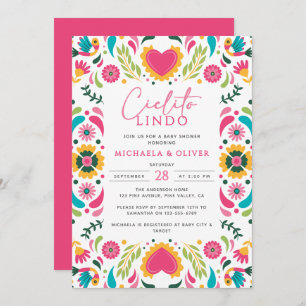 Cielito Lindo Mexican Talavera Tile Baby Shower Invitation