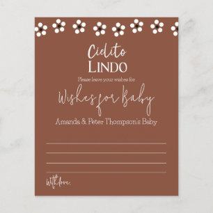 Cielito Lindo Mexican Wishes for Baby Shower Card
