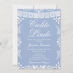 Cielito Lindo Papel Picado Boy Baby Shower Invitation