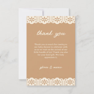 Cielito Lindo Papel Picado Neutral Baby Shower Thank You Card
