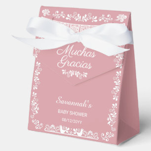 Cielito Lindo Pink Baby Shower Muchas Gracias Favour Box