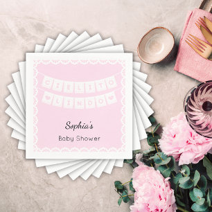 Cielito Lindo Pink Baby Shower Napkin