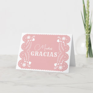 Cielito Lindo Pink Thank You Card