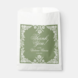 Cielito Lindo sage green olive baby shower  Favour Bags