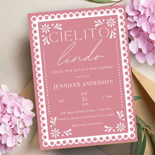 Cielito Lindo Talavera Mexican Baby Shower Invitation