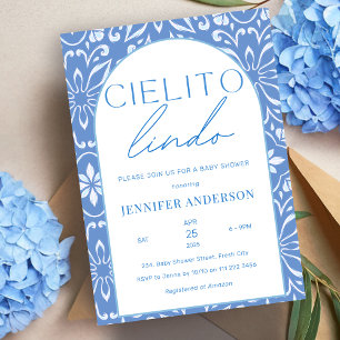 Cielito Lindo Talavera Mexican Baby Shower Invitation