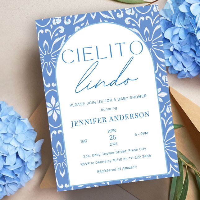 Cielito Lindo Talavera Mexican Baby Shower Invitation (Cielito Lindo  Talavera Mexican Baby Shower Invitation)