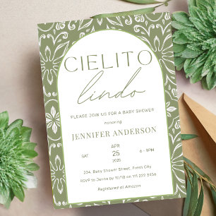 Cielito Lindo Talavera Mexican Baby Shower Invitation