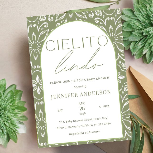 Cielito Lindo Talavera Mexican Baby Shower Invitation (Cielito Lindo Talavera Mexican Baby Shower Invitation)