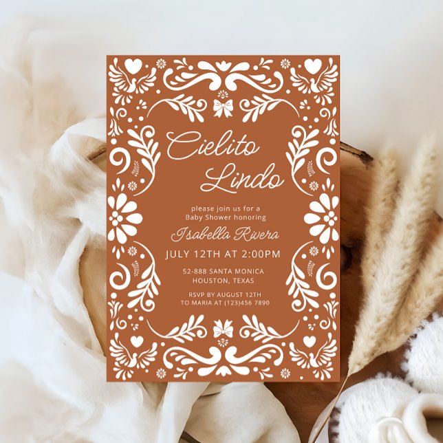 Cielito Lindo Talavera Mexican Baby Shower Invitation (Creator Uploaded)