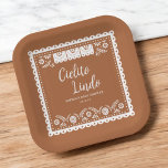 Cielito Lindo Talavera Mexican Baby Shower Paper Plate<br><div class="desc">Terracotta Cielito Lindo Talavera Mexican Baby Shower Paper Plates</div>