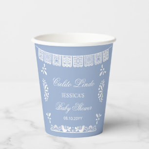 Cielito Lindo Talavera Mexican Boy Baby Shower Paper Cups