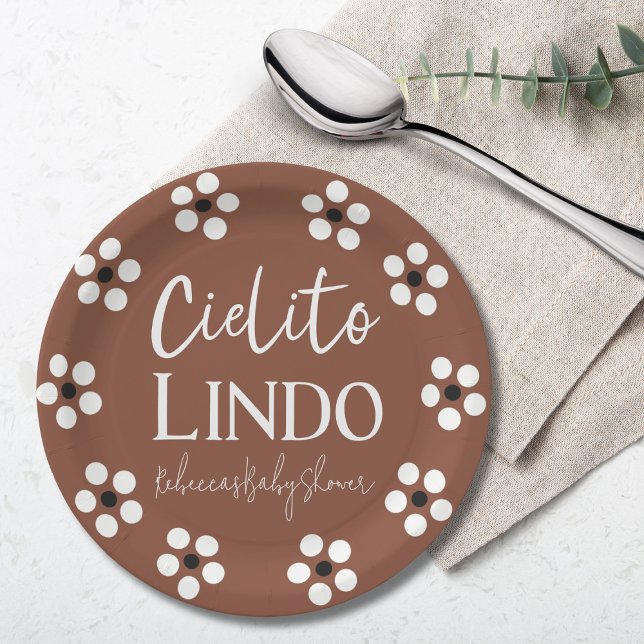 Cielito Lindo Talavera Mexican Fiesta Baby Shower Paper Plate (Creator Uploaded)