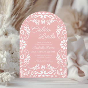 Cielito Lindo Talavera Mexican Girl Baby Shower Invitation