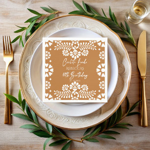 Cielito lindo terracotta Mexican 60th birthday  Napkin