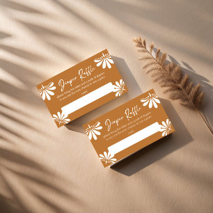 Cielito lindo terracotta Mexican diaper raffle Enclosure Card