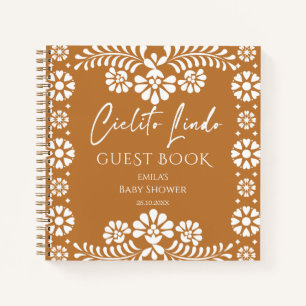 Cielito lindo terracotta Mexican guest book