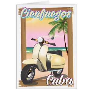 Cienfuegos City Cuban travel poster