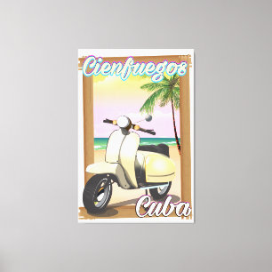 Cienfuegos City Cuban travel poster Canvas Print