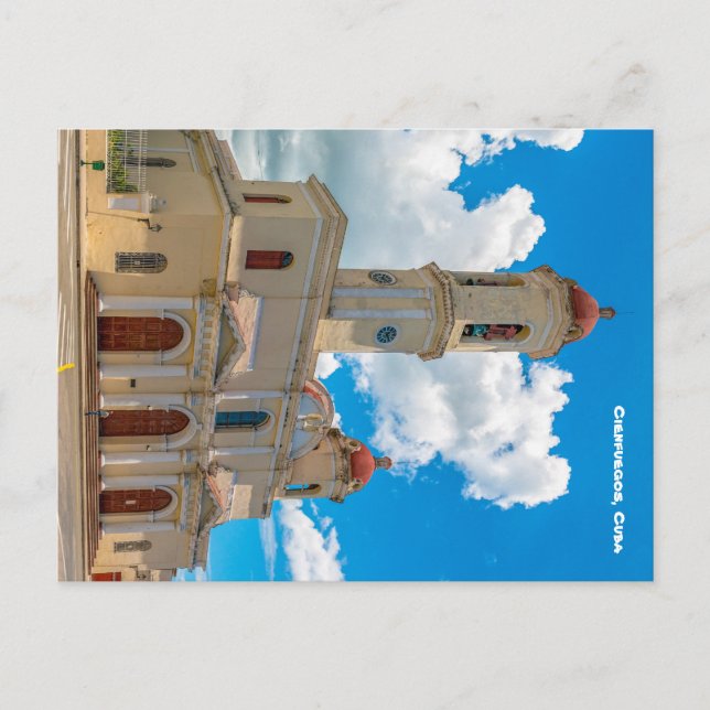 Cienfuegos, Cuba: Colonial Catholic Cathedral Postcard (Front)