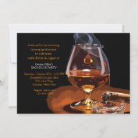 Cigar and Brandy Invitation