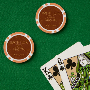 Cigar Bar Theme Bachelor Party Poker Chips