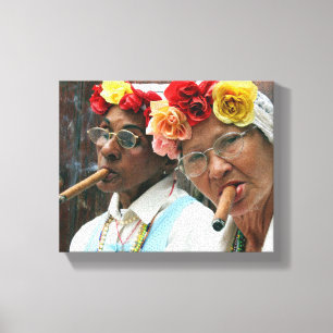 Cigar Break Canvas Print