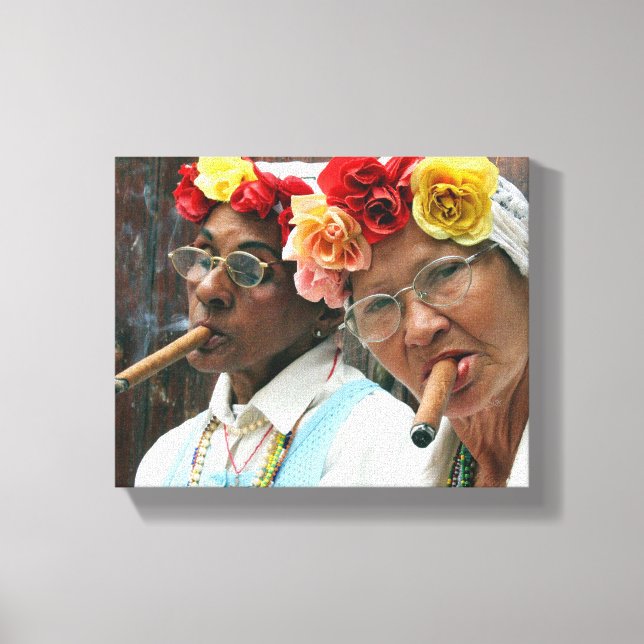 Cigar Break Canvas Print (Front)