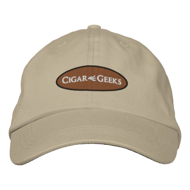 Cigar Geeks Embroidered Cap with Oval Logo (Front)