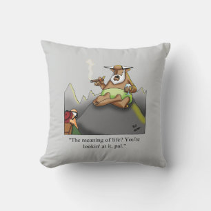  Cigar Humour Throw Pillow