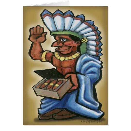 Cigar Indian Card