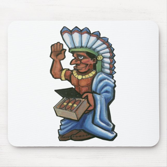Cigar Indian Mouse Mat (Front)