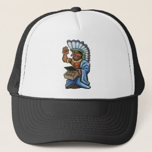 Cigar Indian Trucker Hat