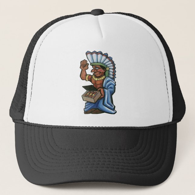 Cigar Indian Trucker Hat (Front)
